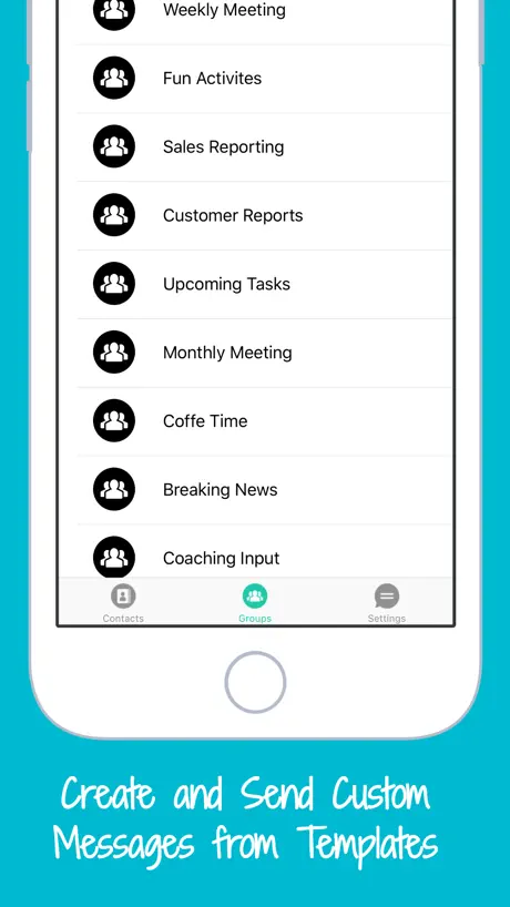 Contacts Group Texting & SMS Text Mass Messaging