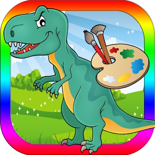 Dinosaur Coloring Pages Educational Game for Kids