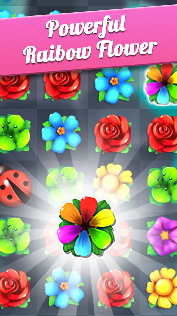 Flower Crush - Match 3 and Blast Garden to Bloom