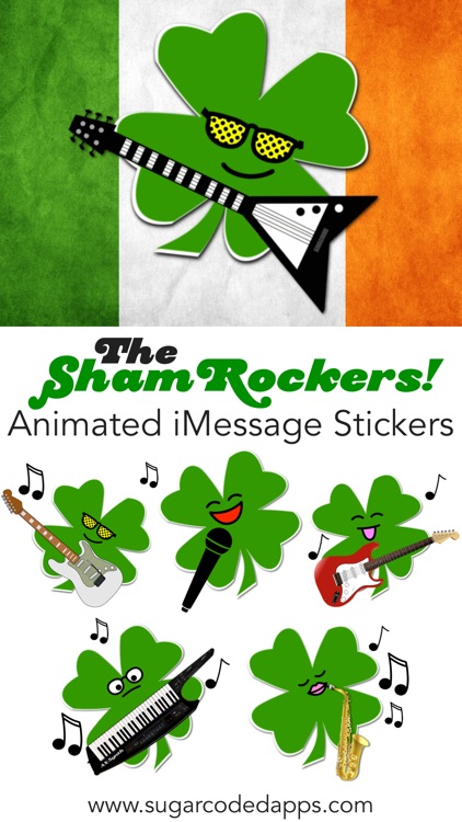 ShamRockers!: Animated Stickers screenshot-0