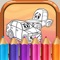 Free Coloring game for kids - Cartoon Car is virtual coloring book