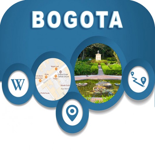 Bogota colombia Offline Map Navigation GUIDE iOS App