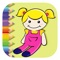 Coloring Book Doll Game For Kids Version