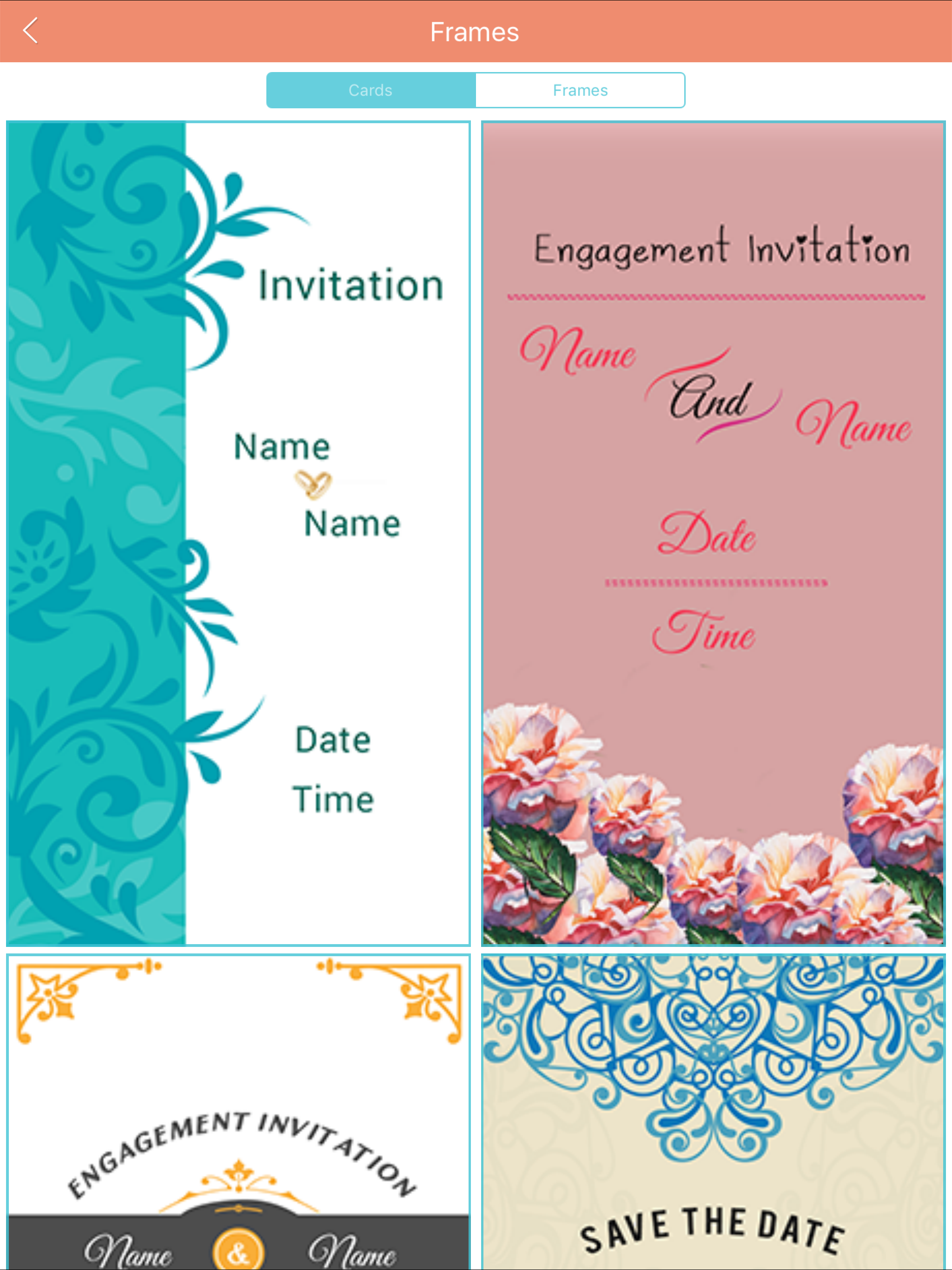 Engagement Invitation Cards Maker