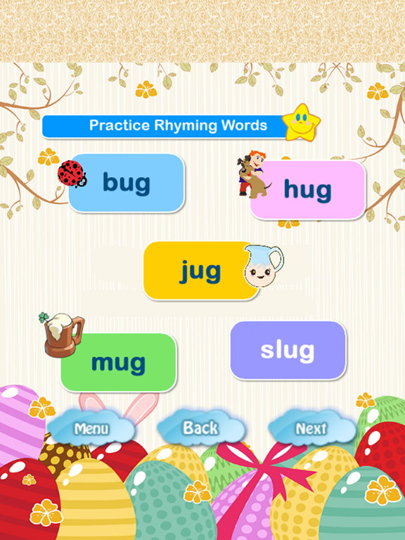 Easy Kindergarten Rhyming Words List With Examples