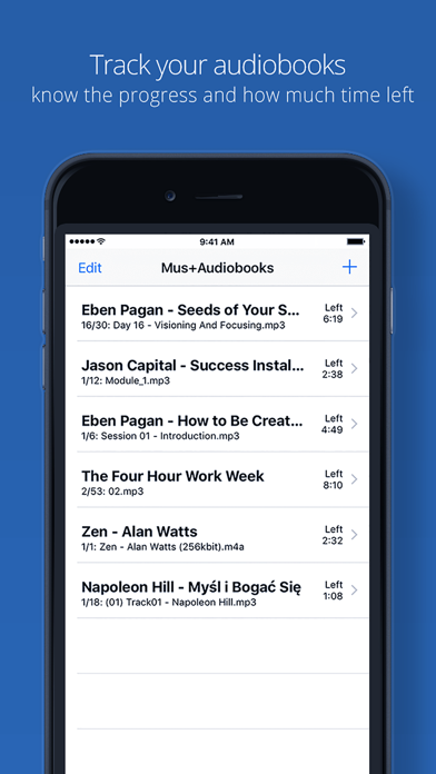Mus+ Audiobooks iPhone screenshot 3 - Music app