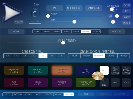 Afrolatin Drum Machine - Free Beats iPad screenshot 4 - Music app