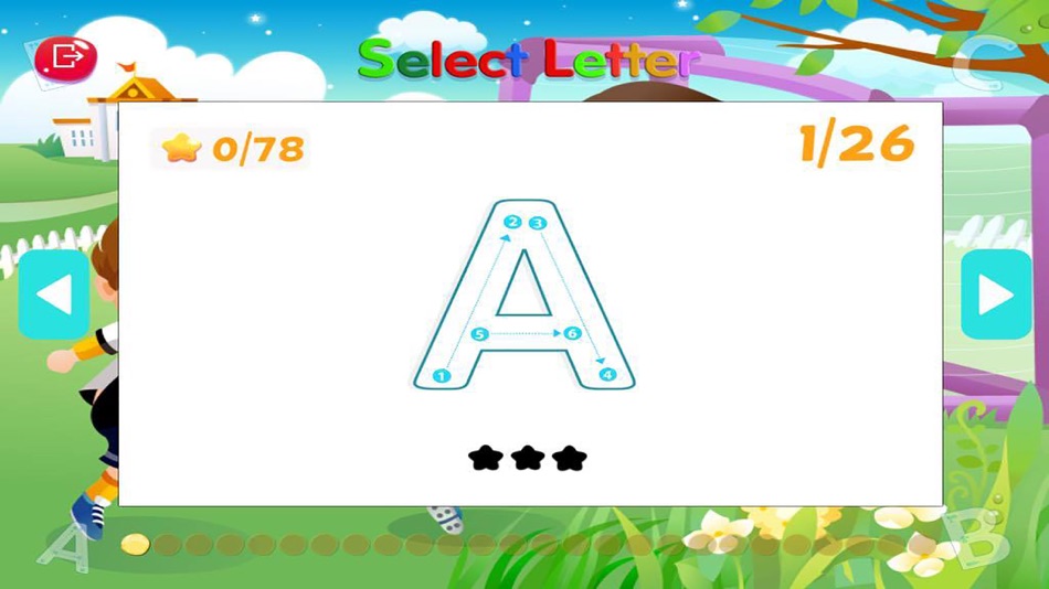 #5. ABC Tracing Alphabet Learning Game for Kids (iOS) 由: Artit Wattanapurg
