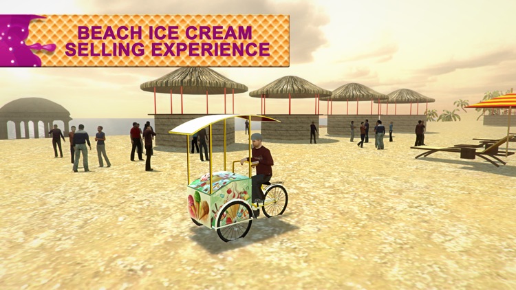 Beach Ice Cream Delivery Bike & Rider Sim Game