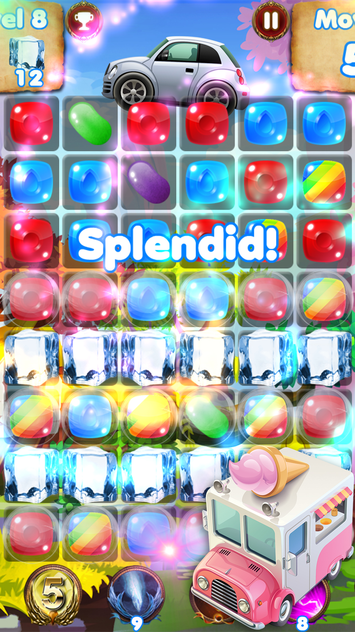 Candy Cars - fun games for kids & car games race