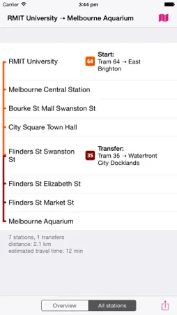 Melbourne Rail Map Lite screenshot 4