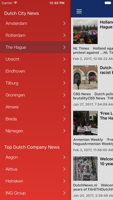 Dutch News in English Screenshot