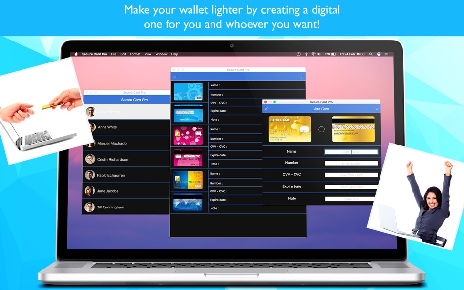 #3. Secure Card Pro-manager,credit (macOS) 由: Emanuele Floris