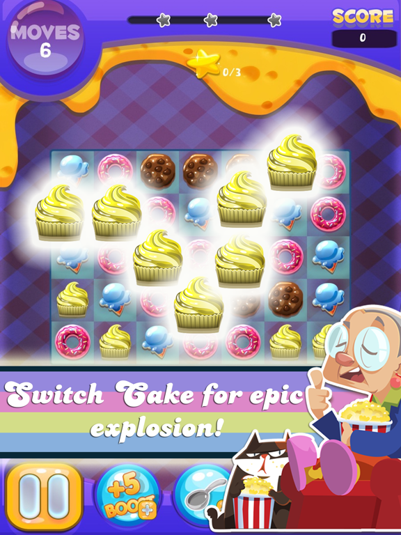 Screenshot #1 for Cake Crush - Match 3 Game