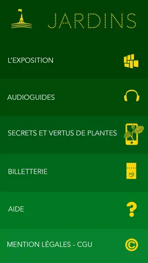Capture d'écran de Jardins, L'Application Officielle De L'exposition sur iPhone 2