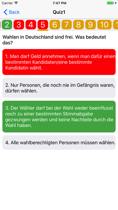 Screenshot #2 pour Einbürgerungstest 2017 Gratis