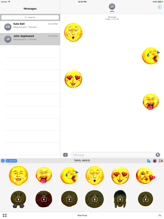 Screenshot #4 pour Real Emoji Stickers