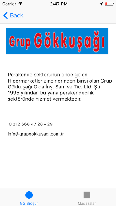 Screenshot #1 pour Grup Gökkuşağı Hipermarket