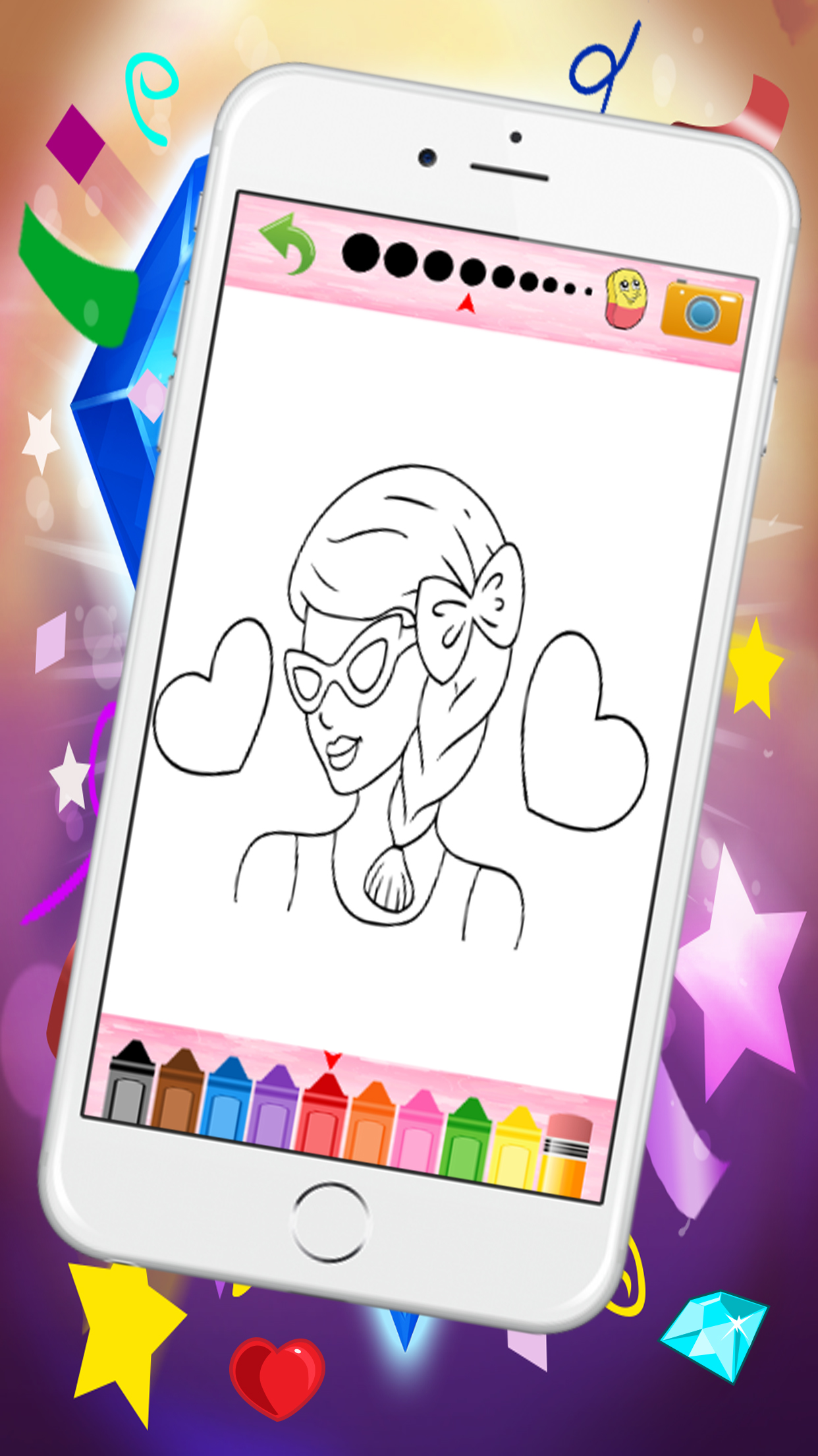 Coloring game for kids With fashion screenshot 2