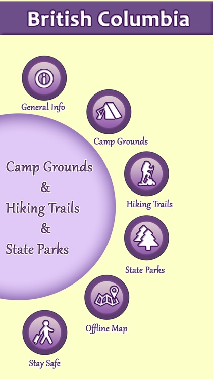 British Columbia Campgrounds & Hiking Trails,State