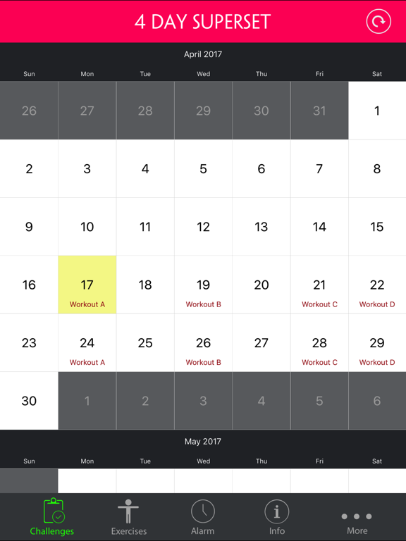 Screenshot #6 pour 4 Day Superset Split Workout