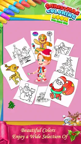 Game screenshot Christmas Coloring Book For Kids Fun mod apk