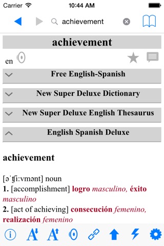 Deluxe Diccionario Español Inglés - Super Dict screenshot 4