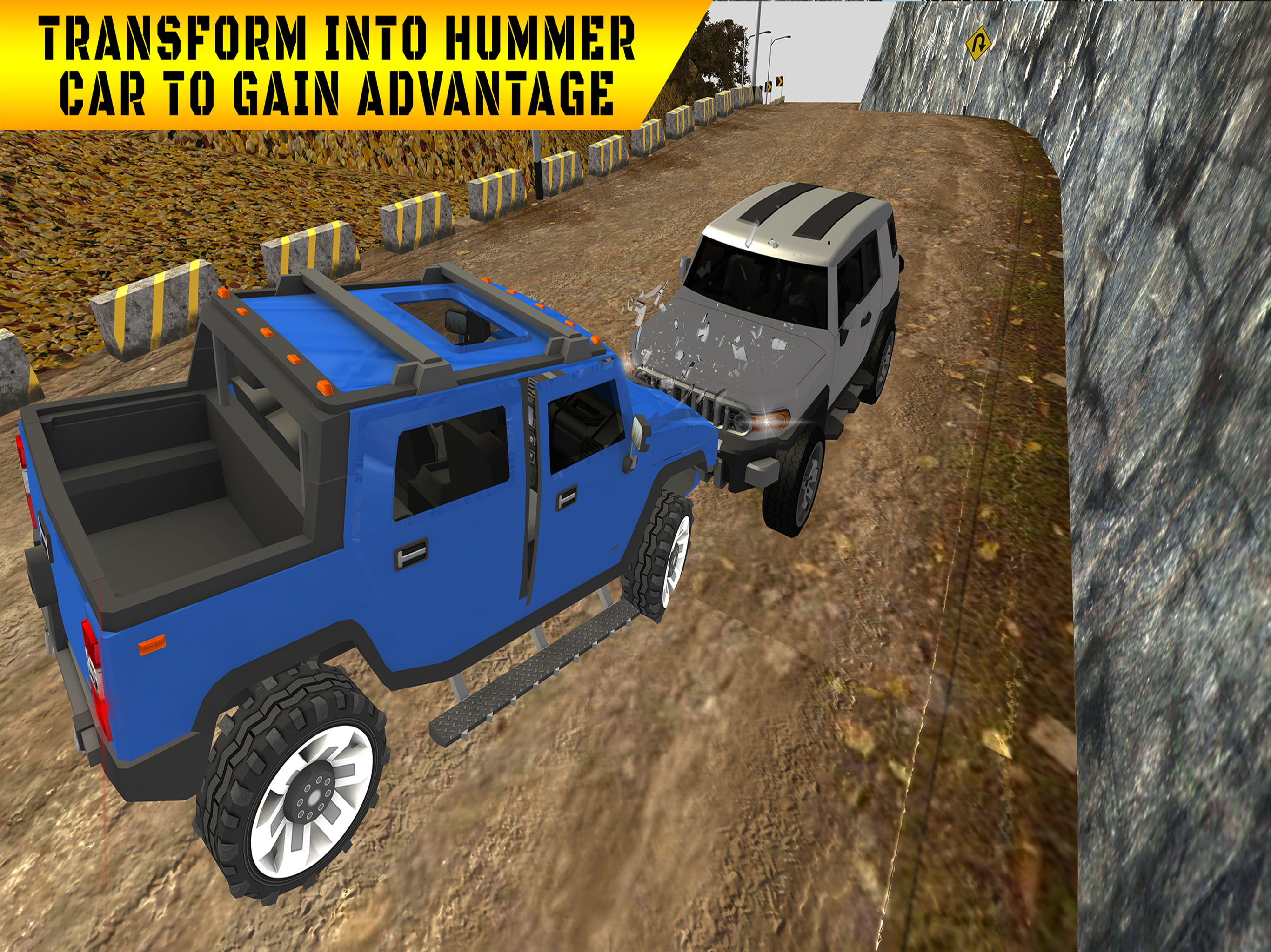 Offroad Hummer Robot Transformation : Iron Machine