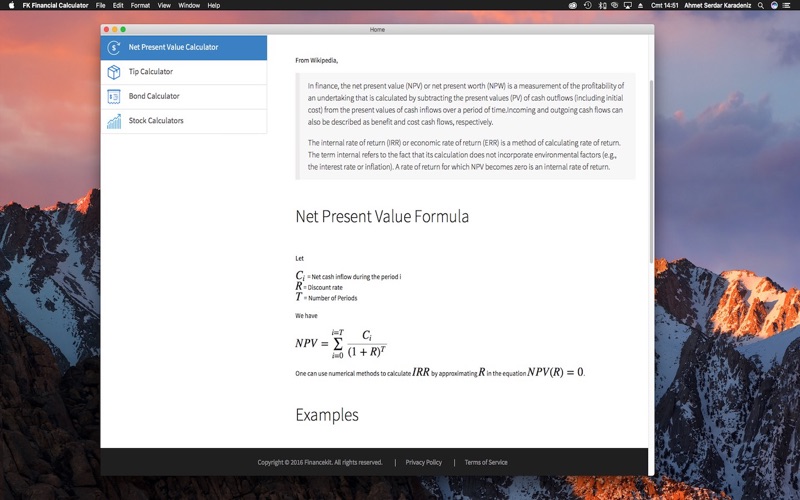 Screenshot #3 pour FK Financial Calculator