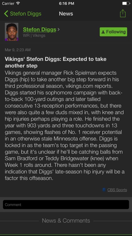 Playerline Fantasy Sports News screenshot-3