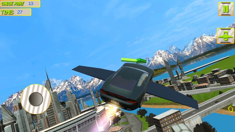 Futuristic Flying Car 3D screenshot-3