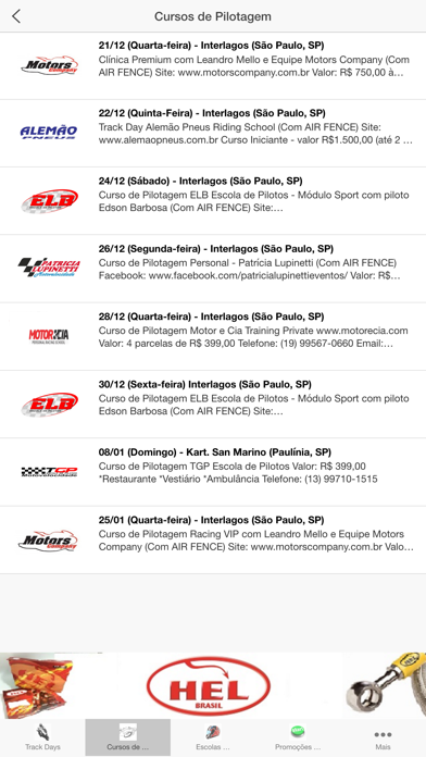 Screenshot #3 pour Moto Track Days Brasil