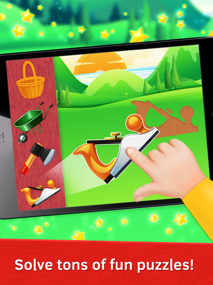 Baby Puzzles. Garden Tools