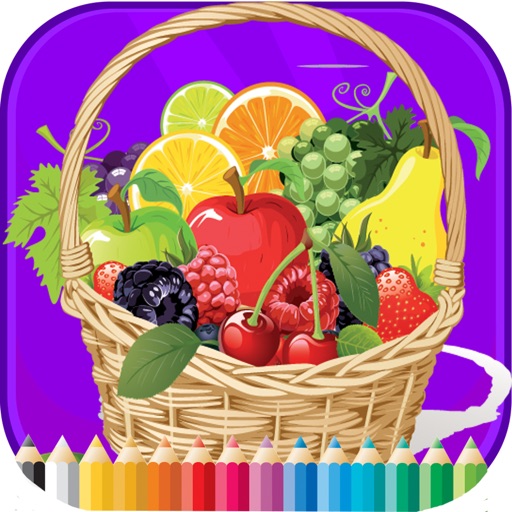Mixed Fruit Coloring Book - Activities for Kid Icon