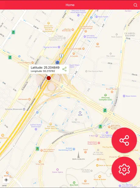 My GPS Coordinates and Share Location