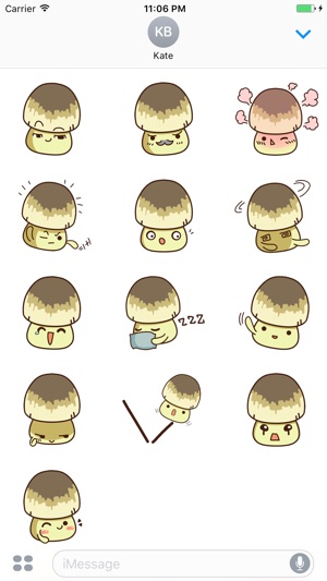 Wonwon The Straw Mushroom 2 Stickers(圖3)-速報App