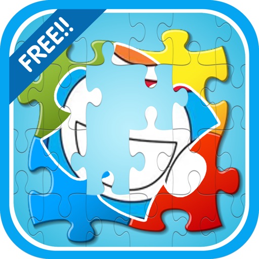 Robot cat cartoon jigsaw Puzzle For kids iOS App