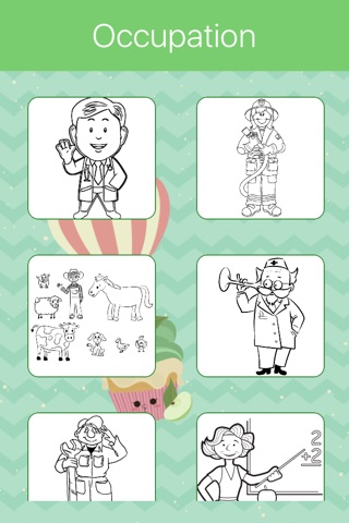 Occupations & Jobs Coloring Book for Children screenshot 3