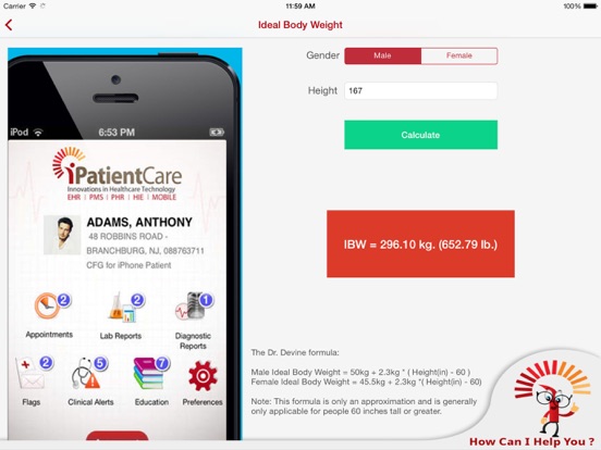 iPatientCare - Calculator iPad screenshot 5 - Medical app