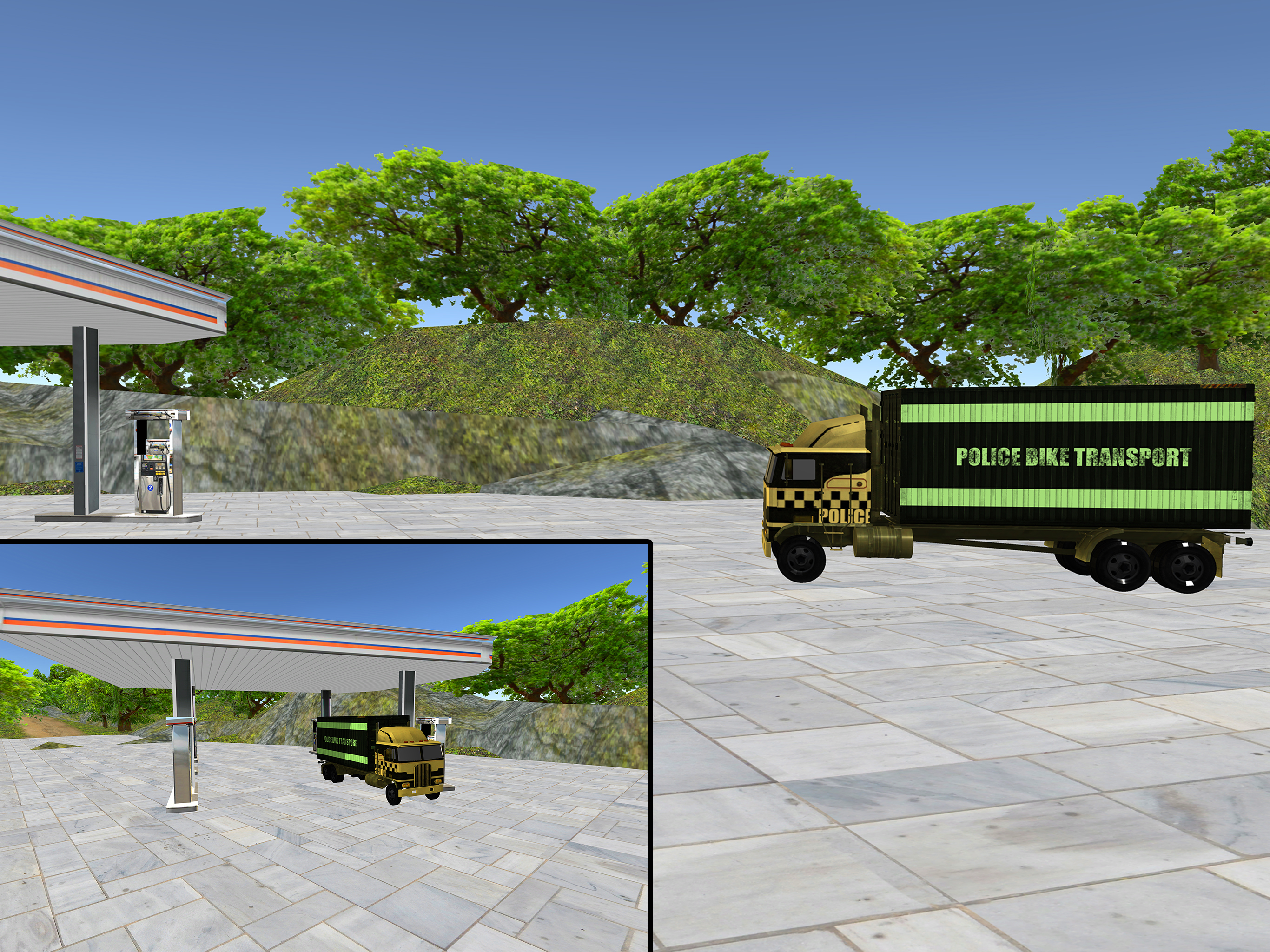 OffRoad Police Bike Transport – Motorbike Driving