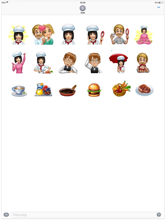 Screenshot #6 pour Cooking Fever Stickers - Mega Pack