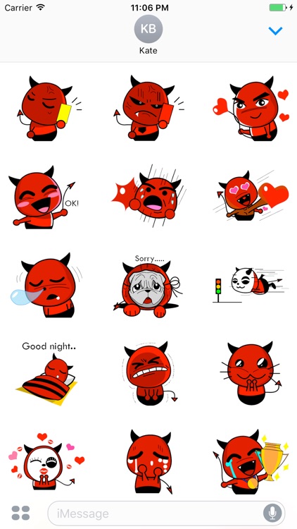 D-Pool The Red Little Devil Sticker