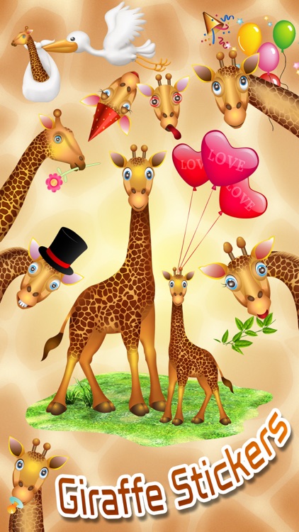 Giraffe Stickers- Animal pic Expression Sticker