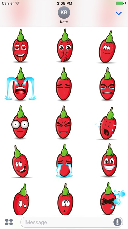 Funny Emoji - Cute Chinese Wolfberry Stickers screenshot-3