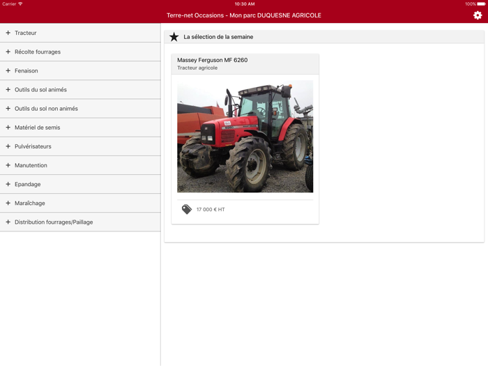 Terre-net Occasions - Mon Parc