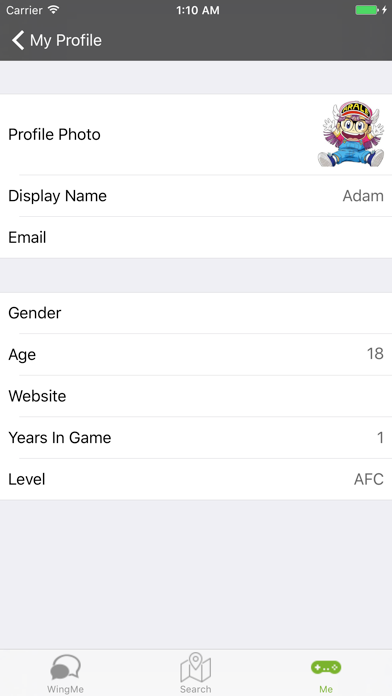 App screenshot