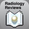 The app offers 10 or more free multiple-choice questions with explanations for 20 different Radiation Board Review topics