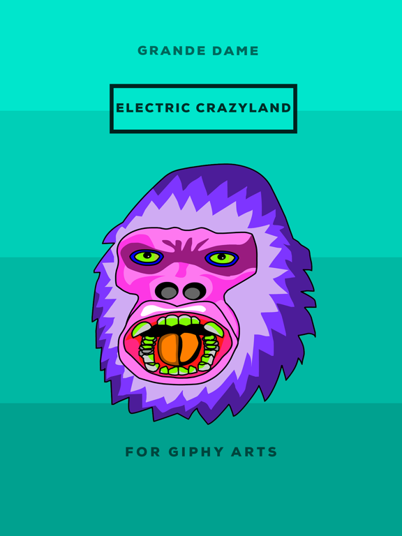 Screenshot #4 pour Electric Crazyland. Stickers by Grande Dame