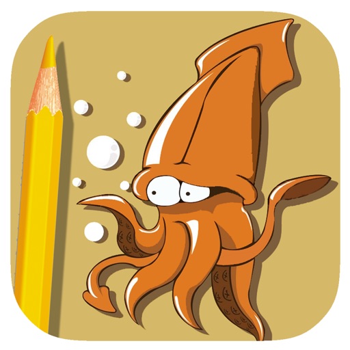 Baby And Kids Coloring game For Squid Version Icon