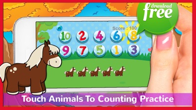 Screenshot #2 pour Toddlers Animals Counting Math Games..
